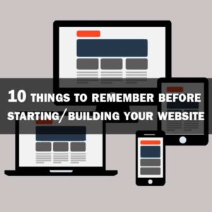 10 things to remember before starting/building your website | shirsendu.com